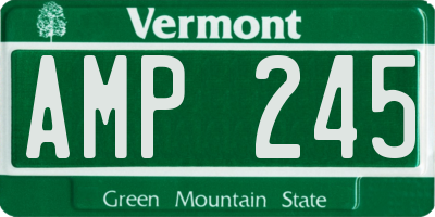 VT license plate AMP245