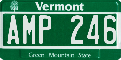 VT license plate AMP246