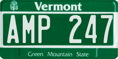 VT license plate AMP247