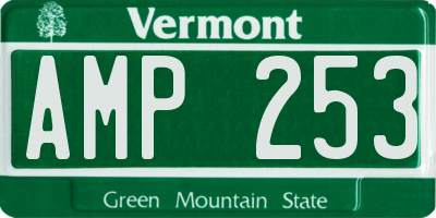 VT license plate AMP253