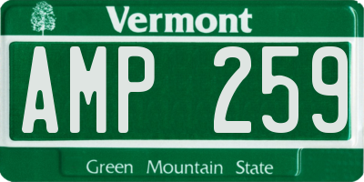 VT license plate AMP259