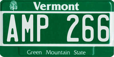 VT license plate AMP266