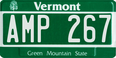 VT license plate AMP267