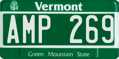 VT license plate AMP269