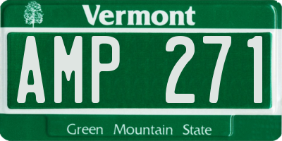 VT license plate AMP271