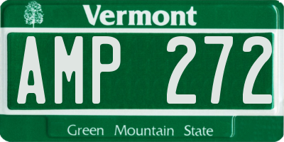 VT license plate AMP272