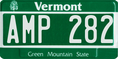 VT license plate AMP282