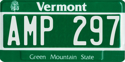 VT license plate AMP297