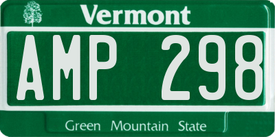 VT license plate AMP298