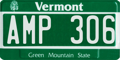 VT license plate AMP306