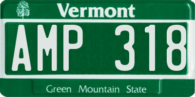 VT license plate AMP318