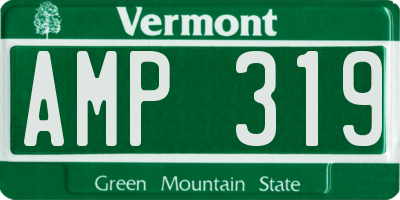 VT license plate AMP319