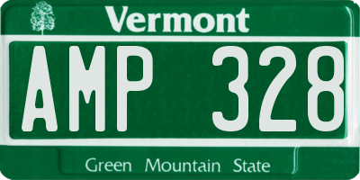 VT license plate AMP328