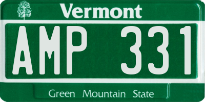 VT license plate AMP331