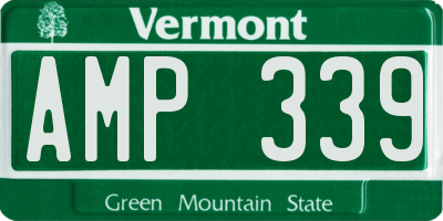 VT license plate AMP339