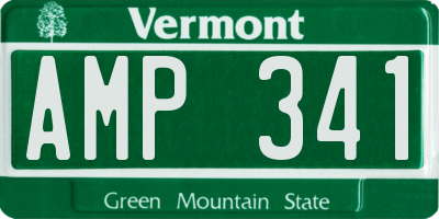 VT license plate AMP341