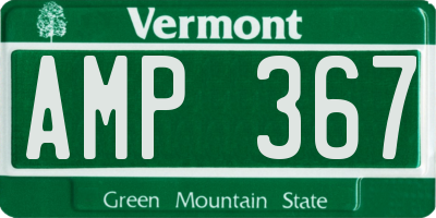 VT license plate AMP367