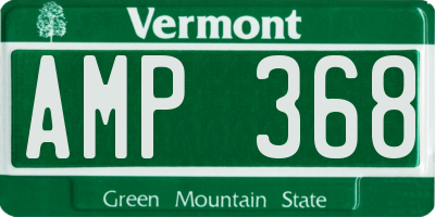 VT license plate AMP368