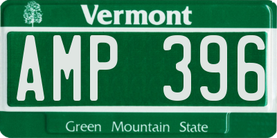 VT license plate AMP396