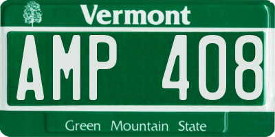 VT license plate AMP408