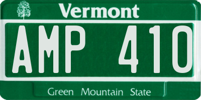 VT license plate AMP410