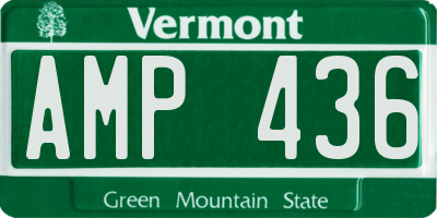 VT license plate AMP436