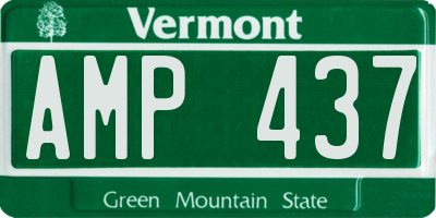 VT license plate AMP437