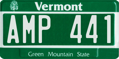 VT license plate AMP441