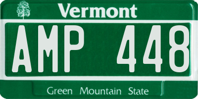 VT license plate AMP448