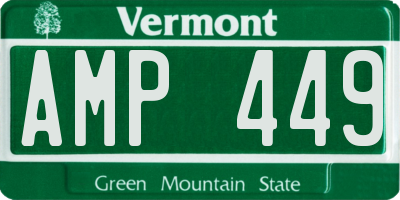 VT license plate AMP449