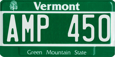 VT license plate AMP450