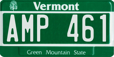 VT license plate AMP461