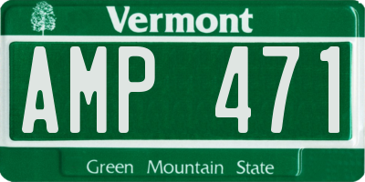 VT license plate AMP471