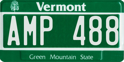 VT license plate AMP488
