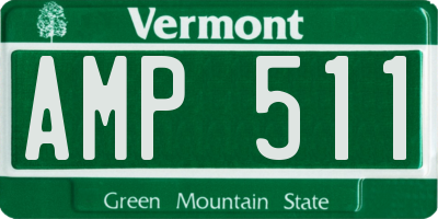 VT license plate AMP511