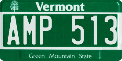 VT license plate AMP513
