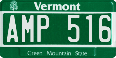 VT license plate AMP516
