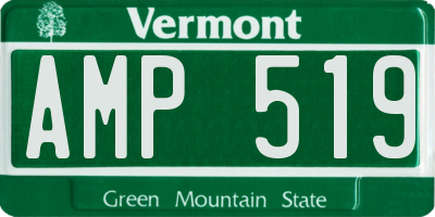 VT license plate AMP519