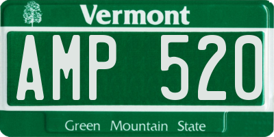 VT license plate AMP520