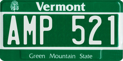 VT license plate AMP521