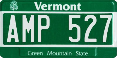 VT license plate AMP527