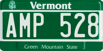 VT license plate AMP528