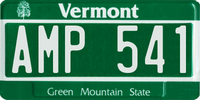 VT license plate AMP541