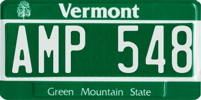 VT license plate AMP548