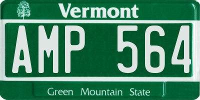 VT license plate AMP564
