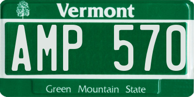 VT license plate AMP570