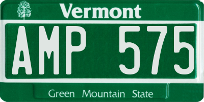 VT license plate AMP575