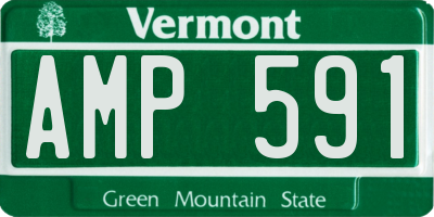 VT license plate AMP591
