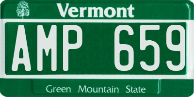 VT license plate AMP659