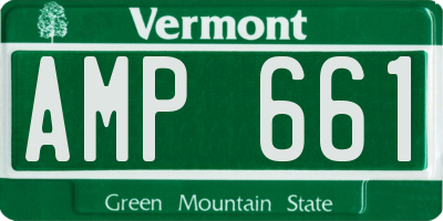 VT license plate AMP661
